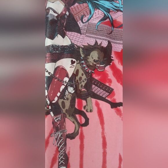 Men's Harley Quinn D.C. Anime Wash T-Shirt Tie-Dye Graphic Novel Iconic - Picture 11 of 11